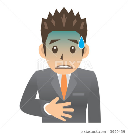 Businessman B illness abdominal pain 3990439