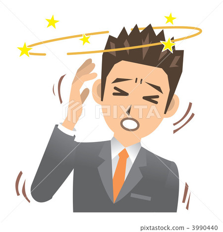 Businessman B illness dizziness Businessman B illness dizziness 3990440