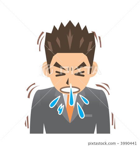 Businessman B Cold cold sneeze 3990441