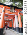 In the vicinity of the entrance of Torii of Inari shrine 3992873