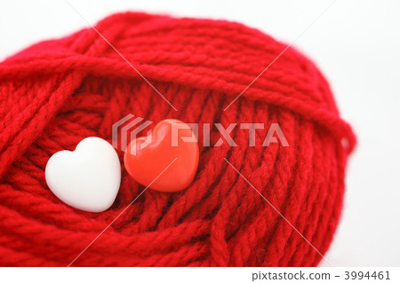 Red Yarn and Heart Red Yarn and Heart 3994461