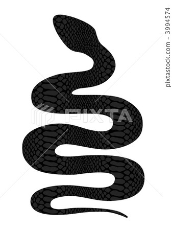 蛇圖案黑色剪影 3994574