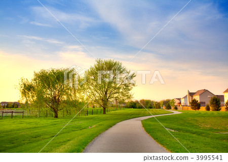 Suburban evening 3995541