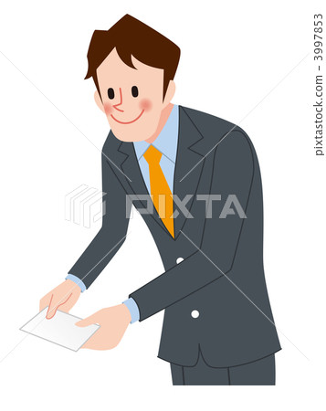 business man, business card exchange, salesman 3997853