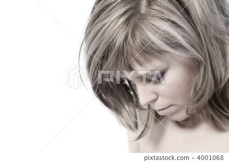 Young model looking down Young model looking down 4001068