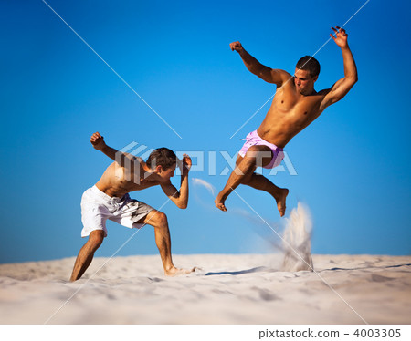 Two young men sport fighting 4003305