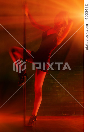 Young sexy pole dance woman 4003488