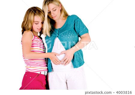 Shaping hearts with my aunt on her belly Shaping hearts with my aunt on her belly 4003816