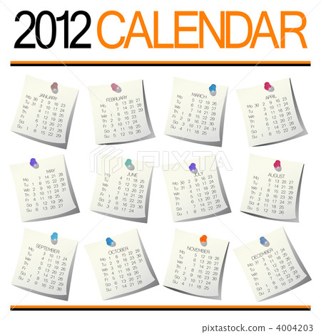 2012 Calendar 2012 Calendar 4004203