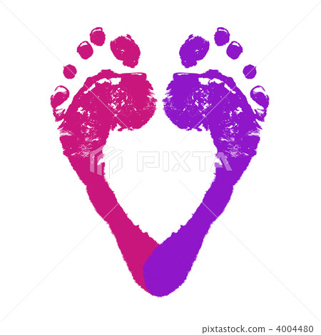 Footprint of heart mark Footprint of heart mark 4004480