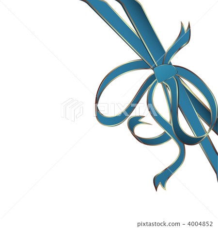 blue corner ribbon - Stock Illustration [4004852] - PIXTA