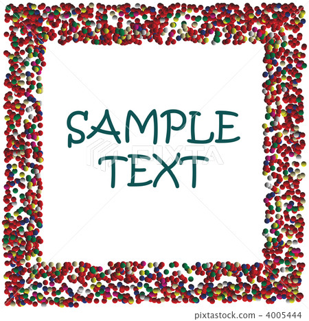 Colored dots frame with space for sample text Colored dots frame with space for sample text 4005444