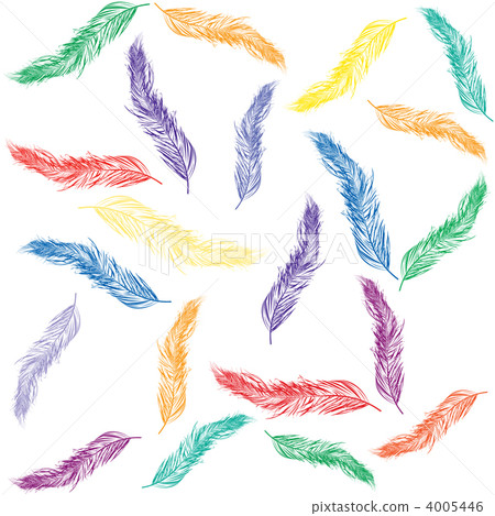 Colored feathers 4005446