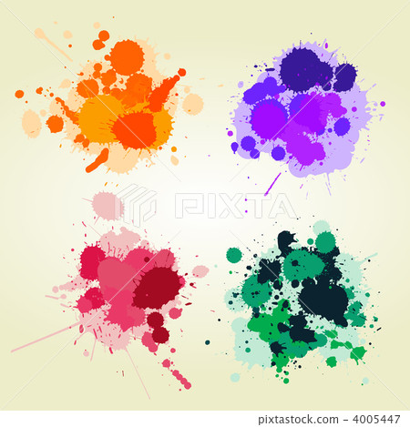 Colored paint splats background Colored paint splats background 4005447