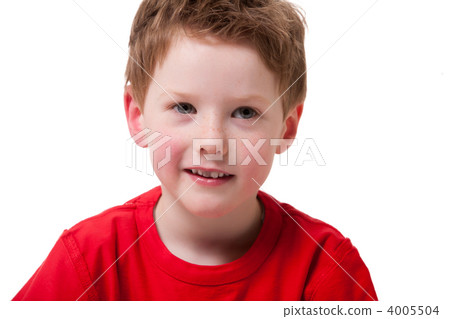 Happy child portrait red 4005504