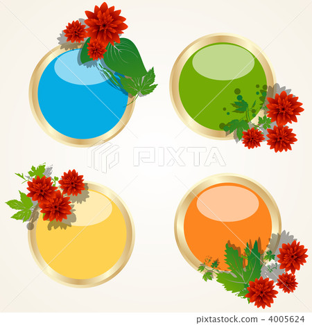 Floral motif buttons Floral motif buttons 4005624