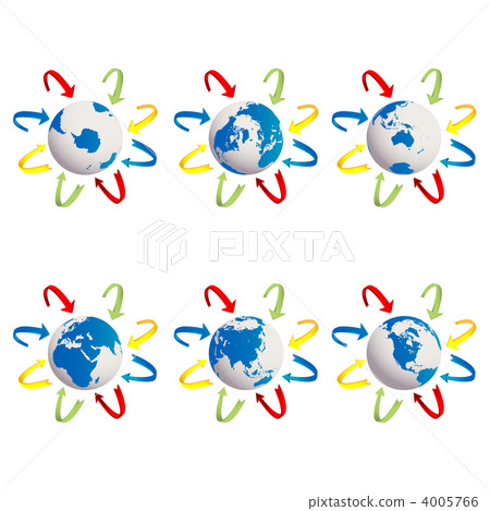 Earth globes icons 4005766