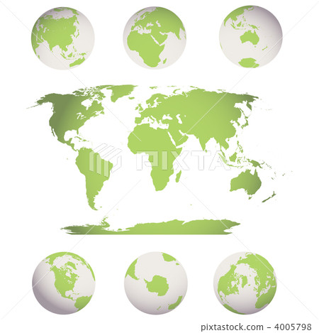 world map and globes 4005798