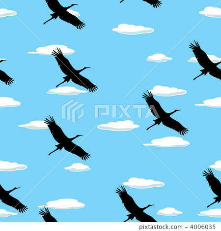 Flying birds pattern Flying birds pattern 4006035
