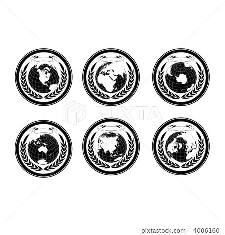 Globes with wreath 4006160