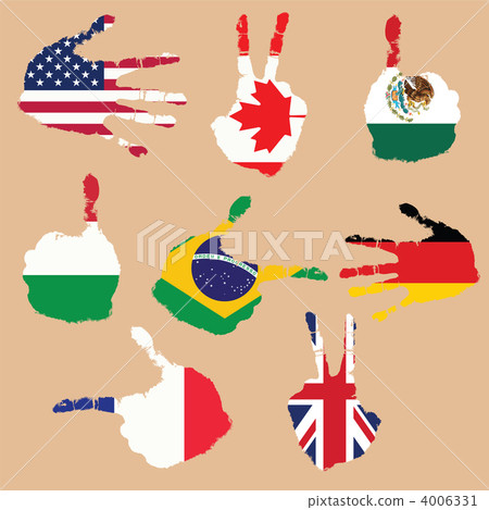 Grunge flags 4006331