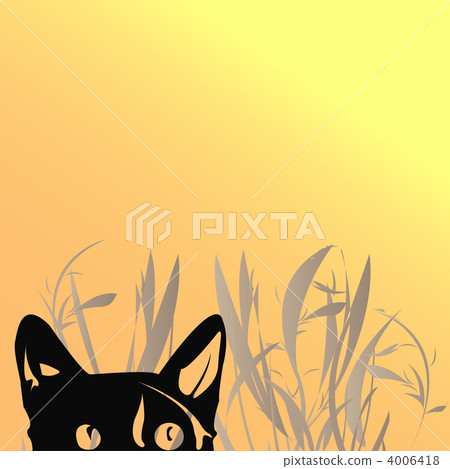 Half cat illustration-插圖素材 [4006418] - PIXTA圖庫