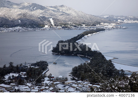 Amanohashidate in winter 4007136