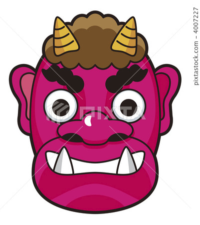 demon's face, mask, demon - Stock Illustration [4007227] - PIXTA