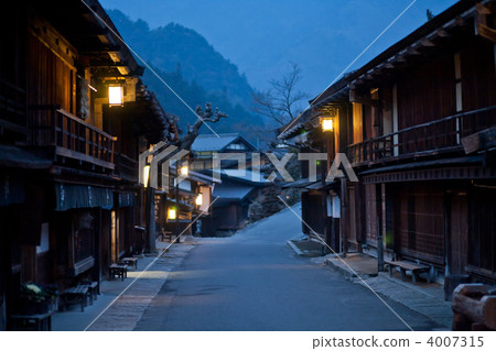 tsumago-juku, a mountain village, inn town 4007315
