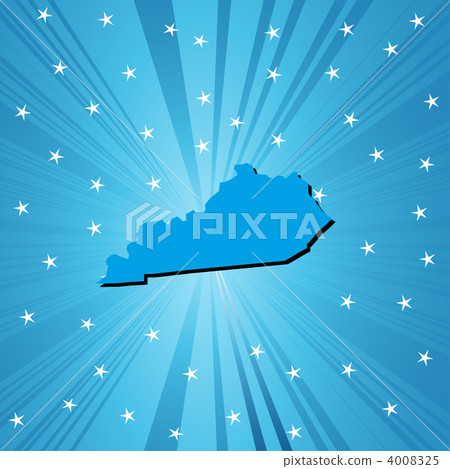 Blue Kentucky map Blue Kentucky map 4008325