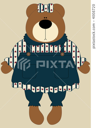 熊 國家 洋裝 4008720