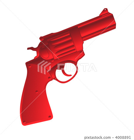Red pistol - Stock Illustration [4008891] - PIXTA