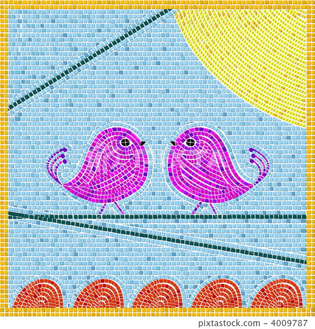 Tweet birds mosiac Tweet birds mosiac 4009787
