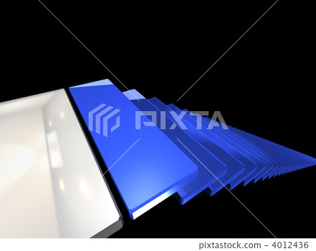 顯示深淵的3DCG例證 4012436