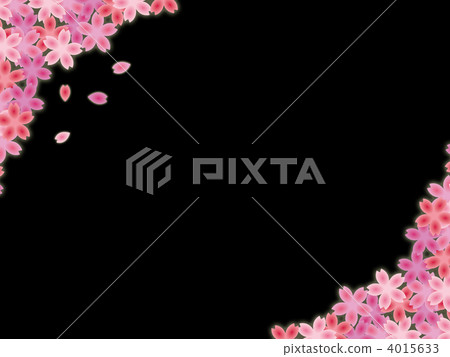 夜櫻桃黑色背景 4015633