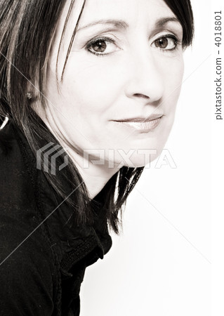 Elderly woman looking pensive 4018801