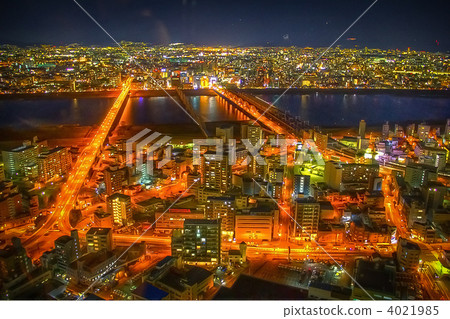 Night view of Osaka Night view of Osaka 4021985