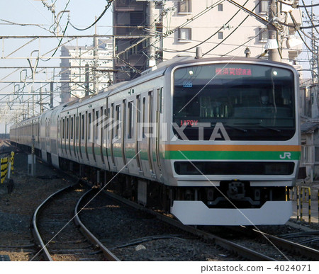 湘南新宿線宇都宮線E231系列Kurihashi站 4024071