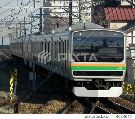 宇都宮線E231系列Kurihashi站 4024073