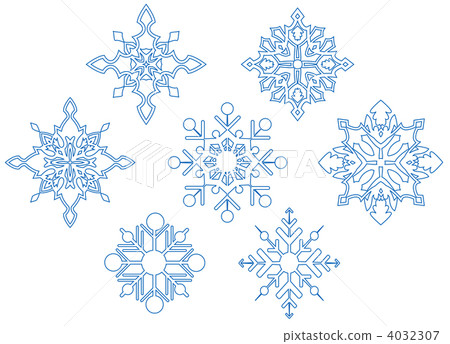 Set of snowflakes Set of snowflakes 4032307