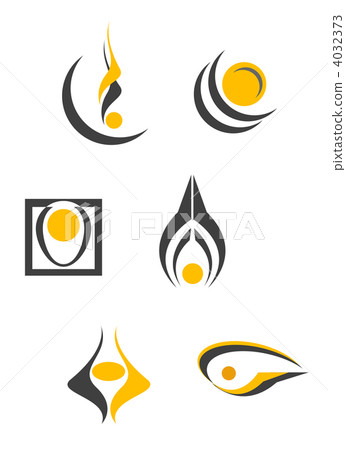 Set of abstract symbols - Stock Illustration [4032373] - PIXTA