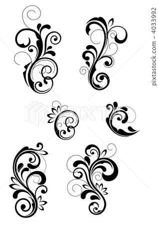 矢量 剪影 油墨 4033992