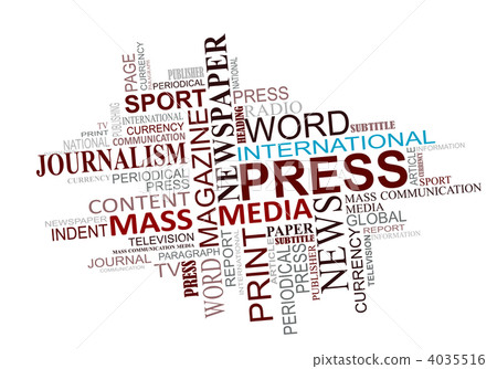 Media and journalism tags cloud-插圖素材 [4035516] - PIXTA圖庫