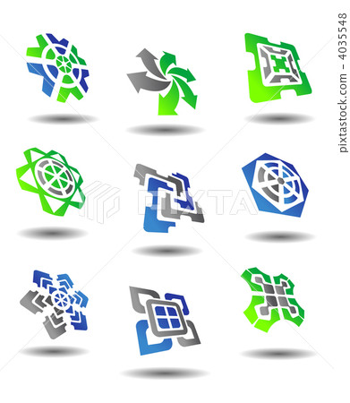 Set of abstract symbols - Stock Illustration [4035548] - PIXTA