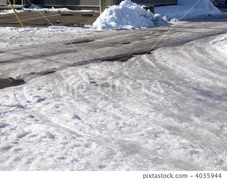 Frozen road surface 4035944