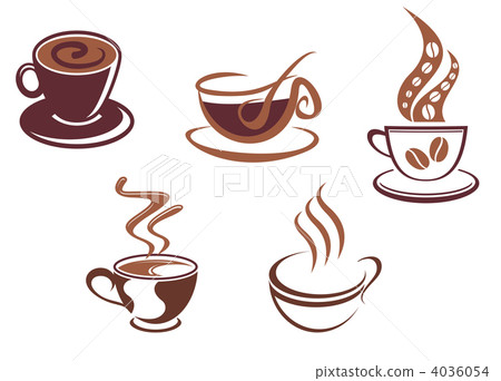Coffee and tea symbols and icons 4036054