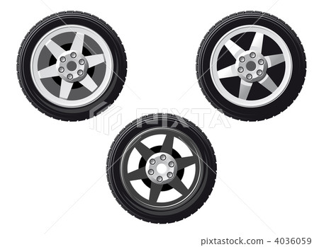 Set of isolated wheels Set of isolated wheels 4036059