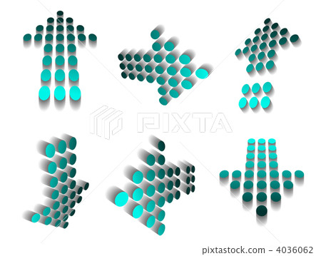 Halftone arrows Halftone arrows 4036062