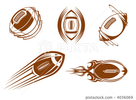 Rugby and football mascots 4036069