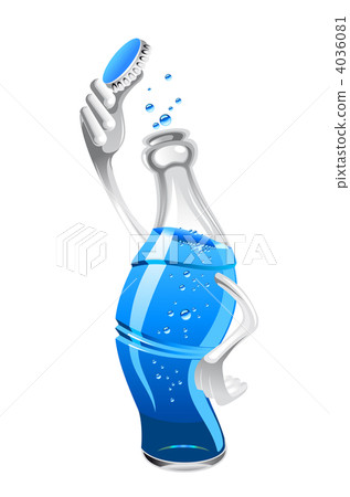 Fresh drink with bubbles 4036081